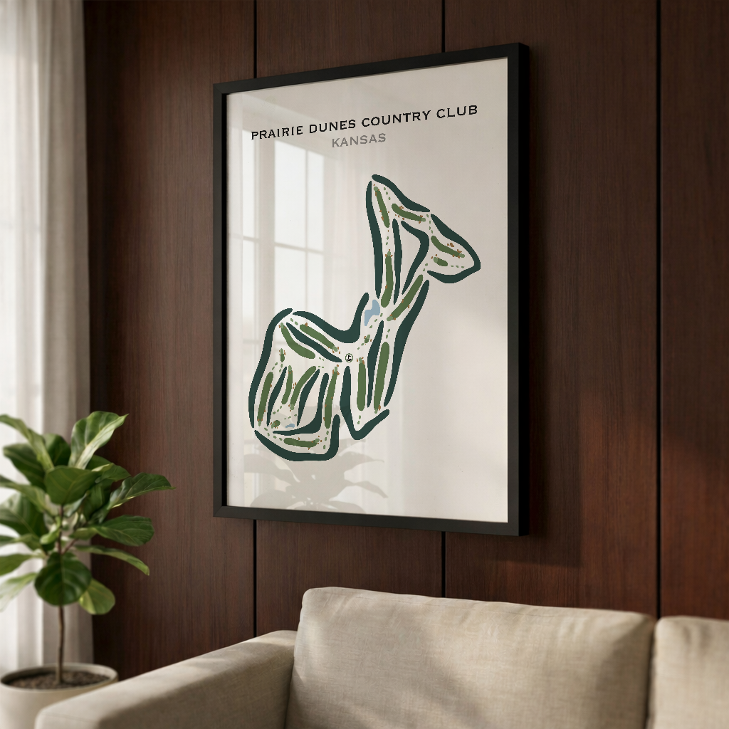 Prairie Dunes Country Club, Kansas - Printed Golf Courses