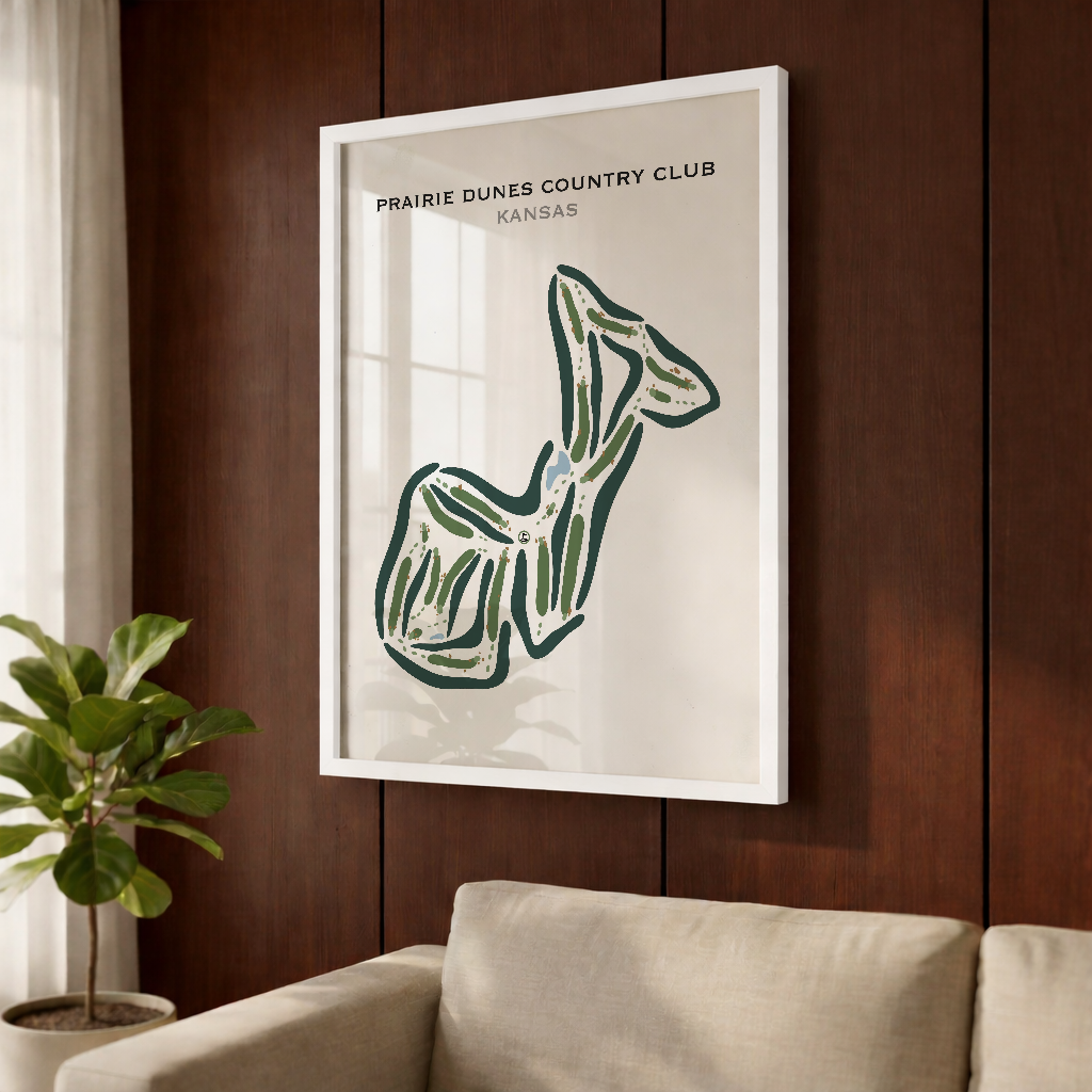 Prairie Dunes Country Club, Kansas - Printed Golf Courses