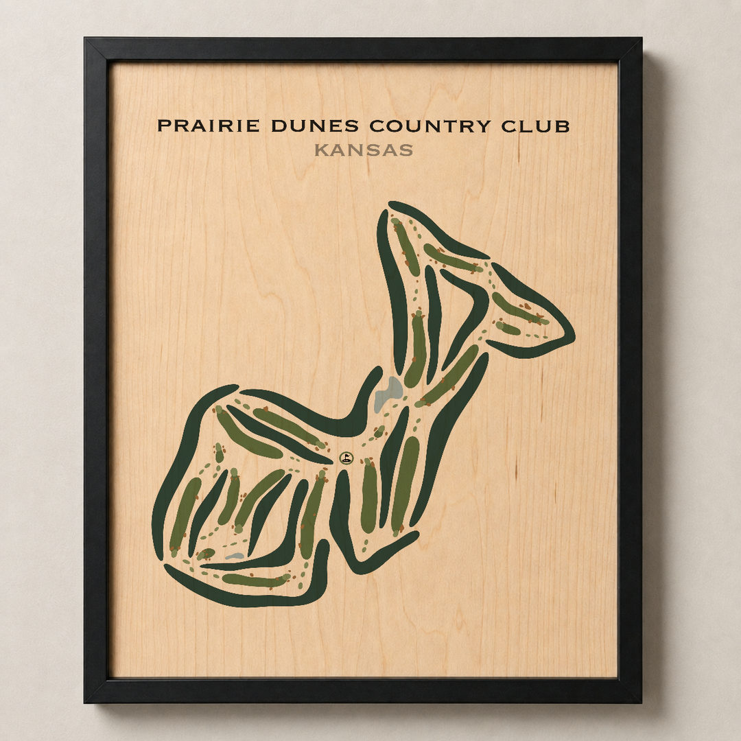 Prairie Dunes Country Club, Kansas - Printed Golf Courses
