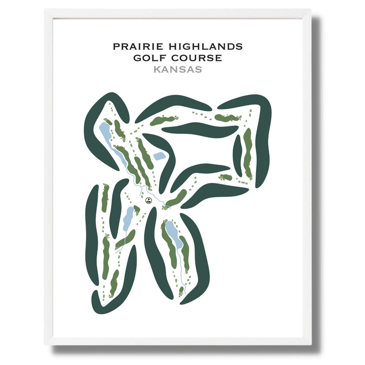 Prairie Highlands Golf Course, Kansas - Printed Golf Courses