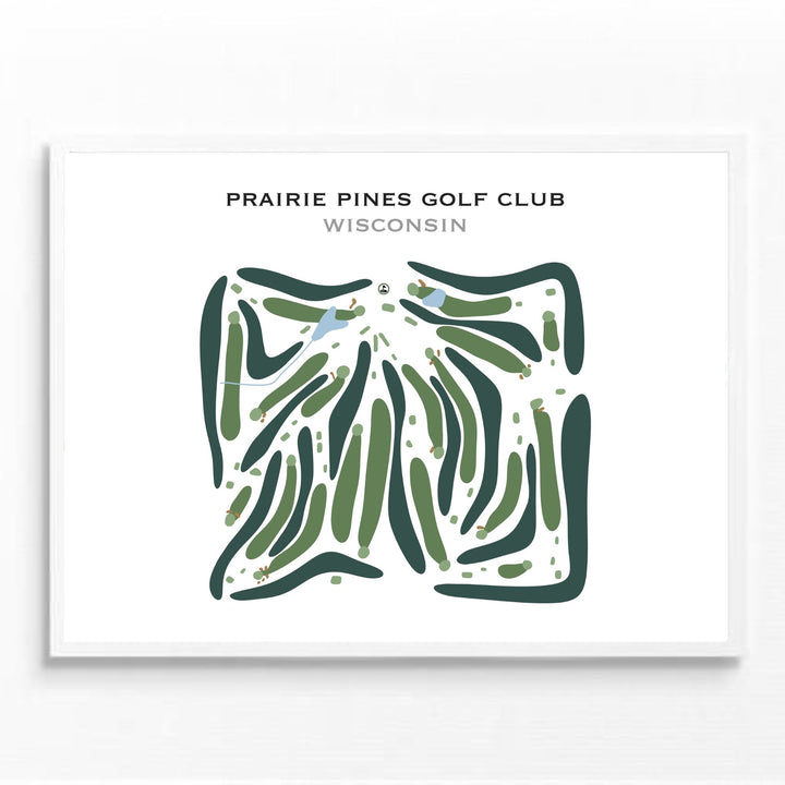 Prairie Pines Golf Club, Wisconsin - Printed Golf Course