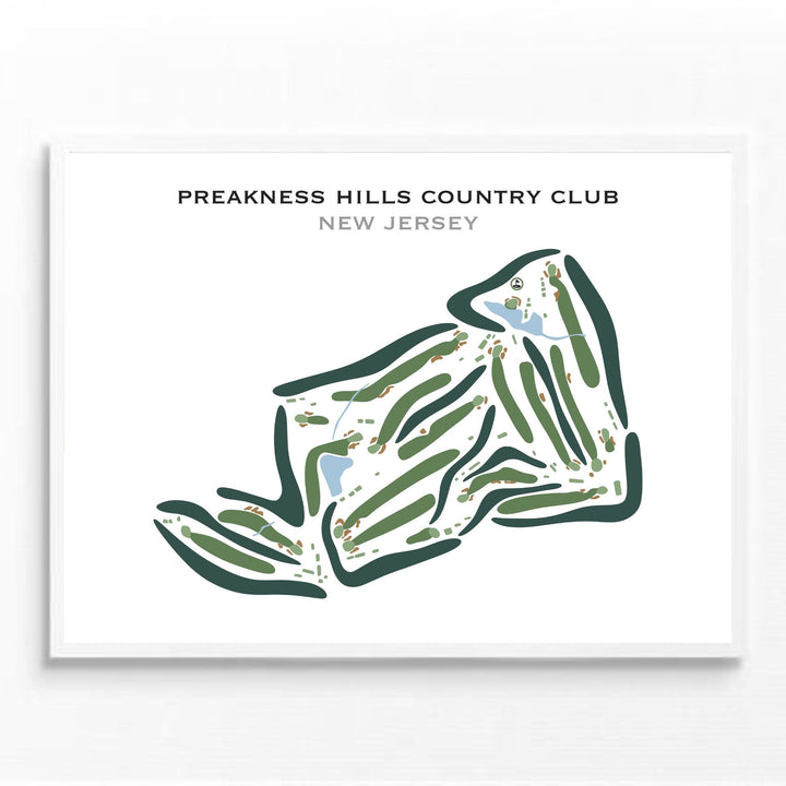 Preakness Hills Country Club, New Jersey - Printed Golf Courses