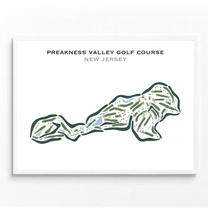 Preakness Valley Golf Course, New Jersey - Printed Golf Course