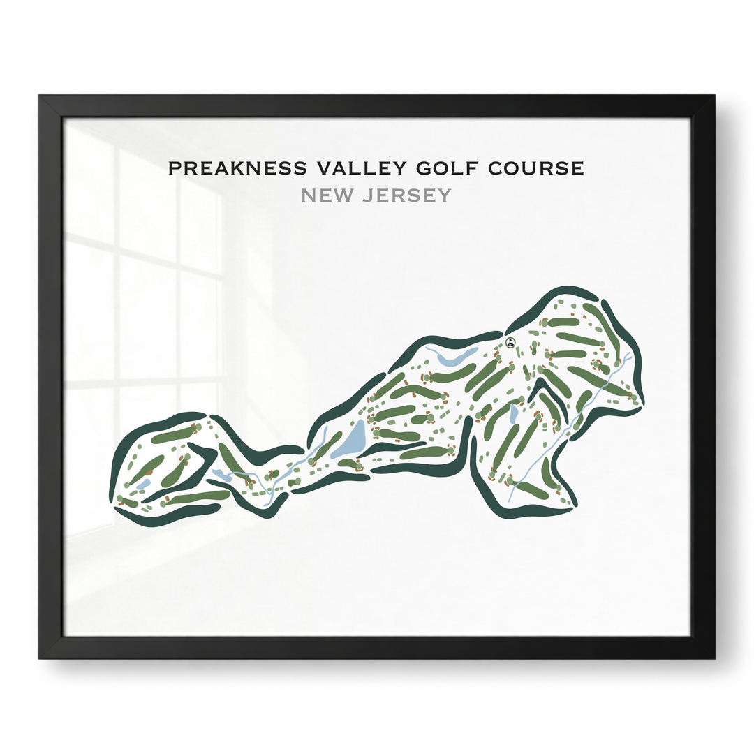 Preakness Valley Golf Course, New Jersey - Printed Golf Course