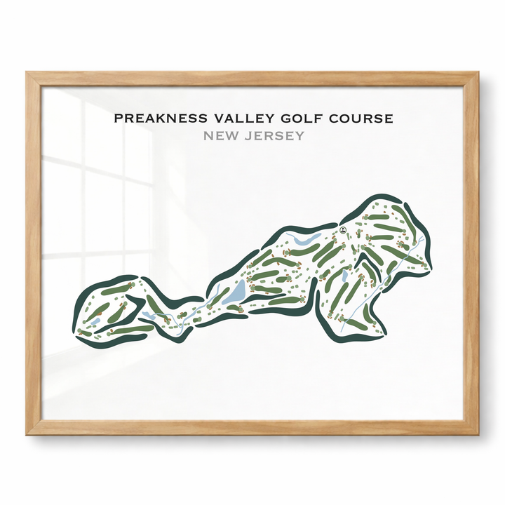 Preakness Valley Golf Course, New Jersey - Printed Golf Course
