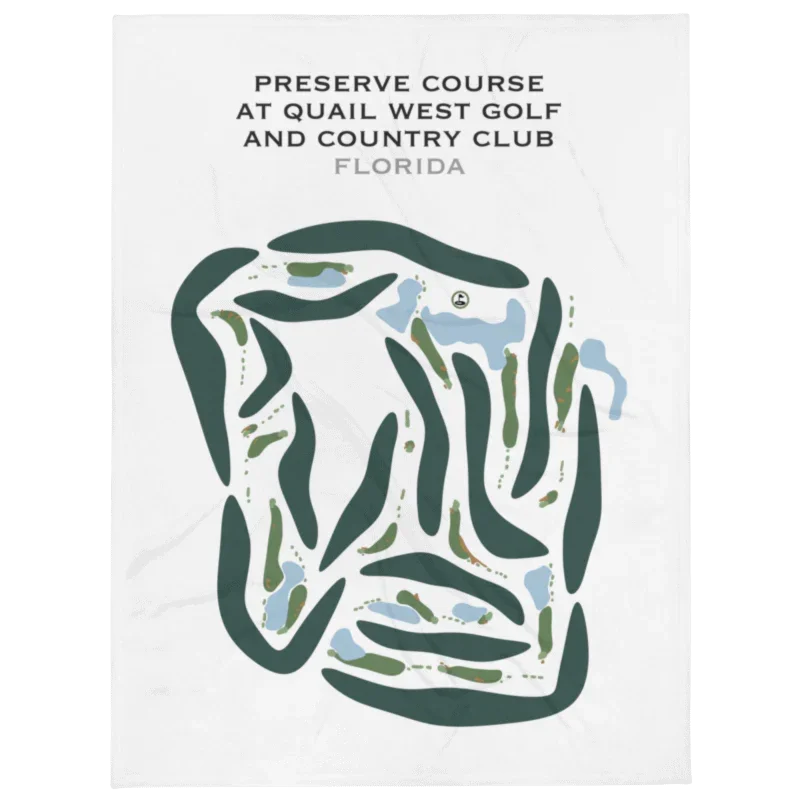 Preserve Course at Quail West Golf & Country Club, Florida - Printed Golf Courses