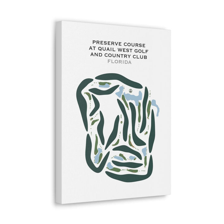 Preserve Course at Quail West Golf & Country Club, Florida - Printed Golf Courses