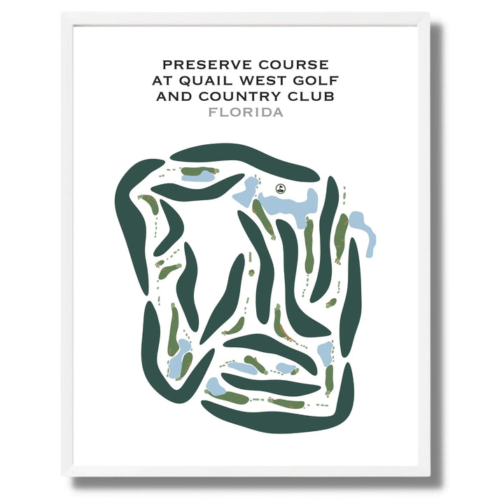 Preserve Course at Quail West Golf & Country Club, Florida - Printed Golf Courses