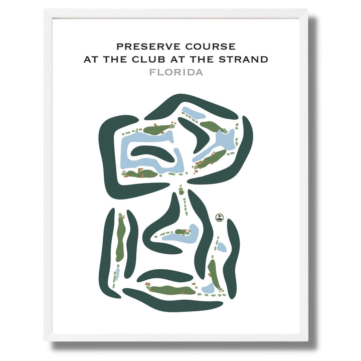 Preserve Course at The Club At The Strand, Florida - Printed Golf Courses