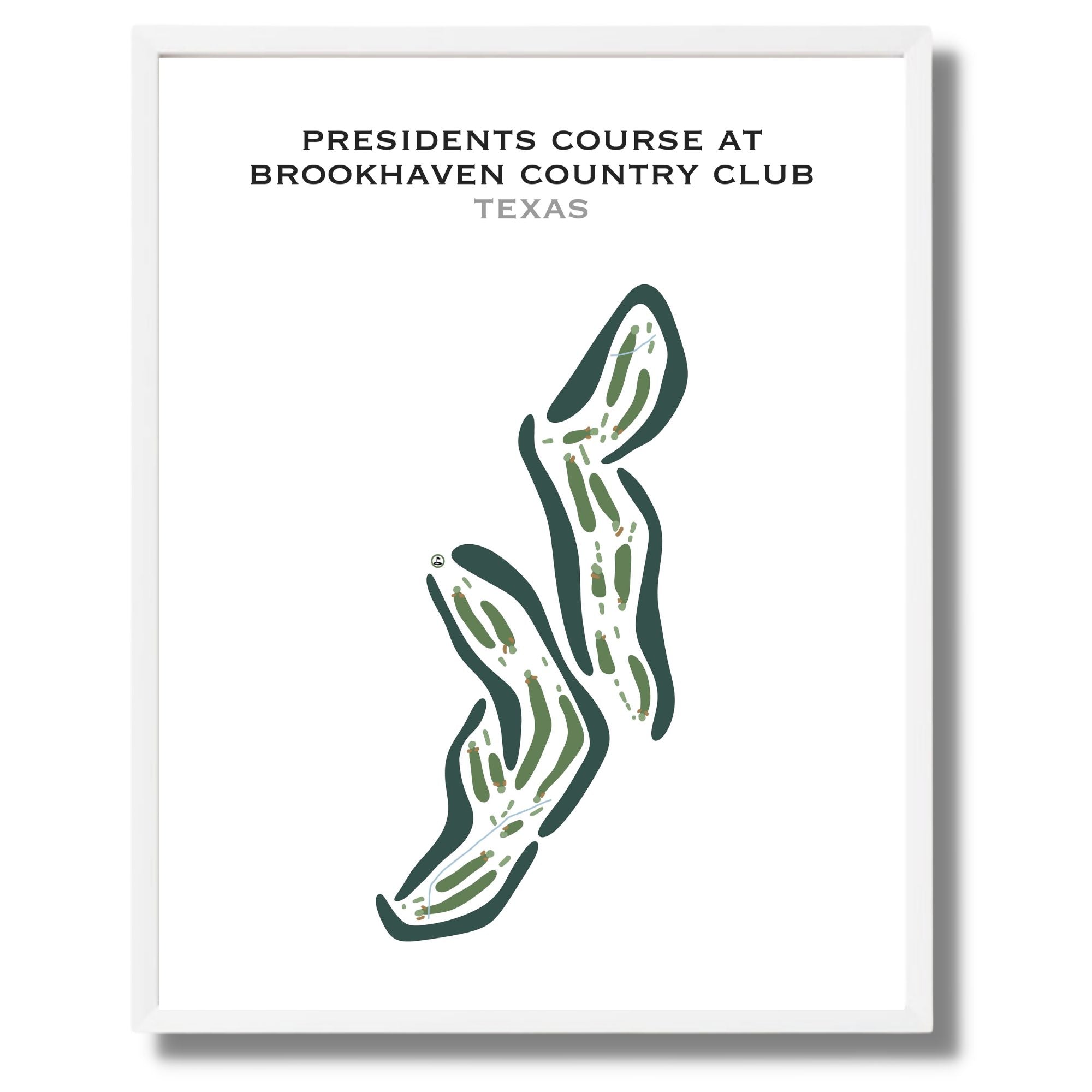 Buy the best printed golf course The President's Course Brookhaven