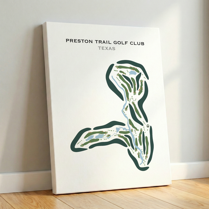 Preston Trail Golf Club, Texas - Printed Golf Course