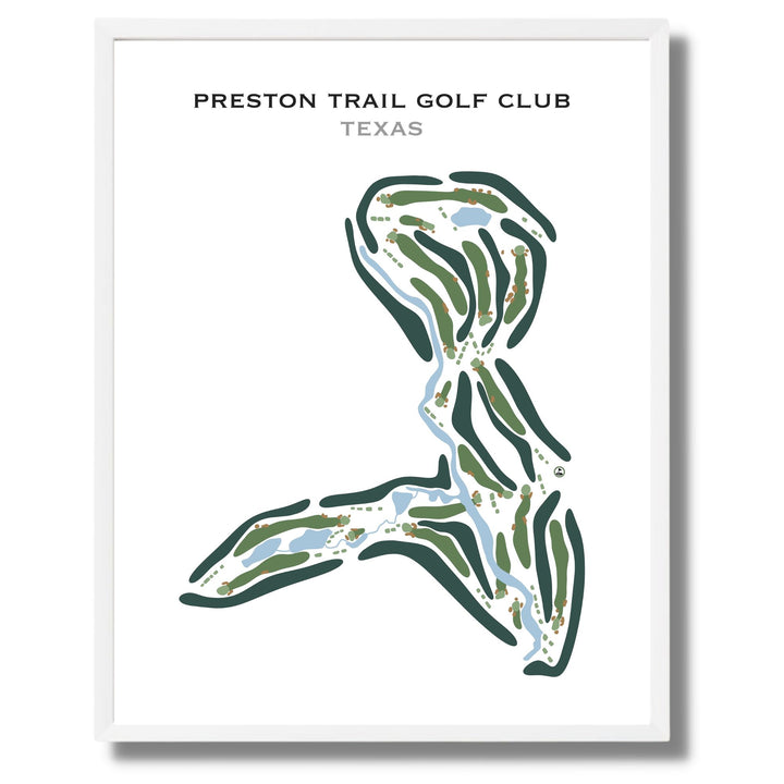 Preston Trail Golf Club, Texas - Printed Golf Course