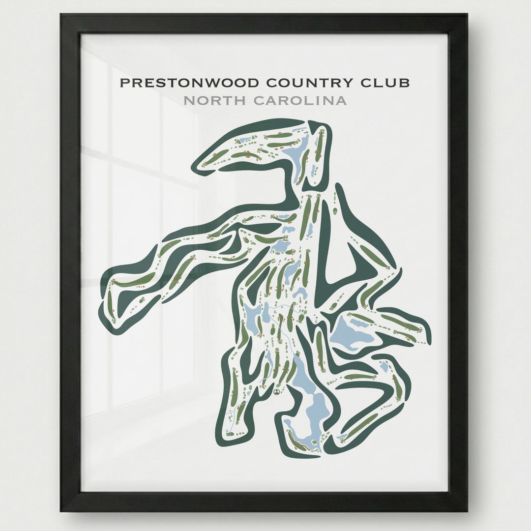 Prestonwood Country Club, North Carolina - Printed Golf Courses
