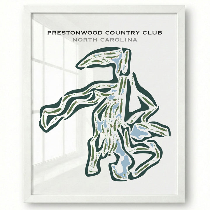 Prestonwood Country Club, North Carolina - Printed Golf Courses