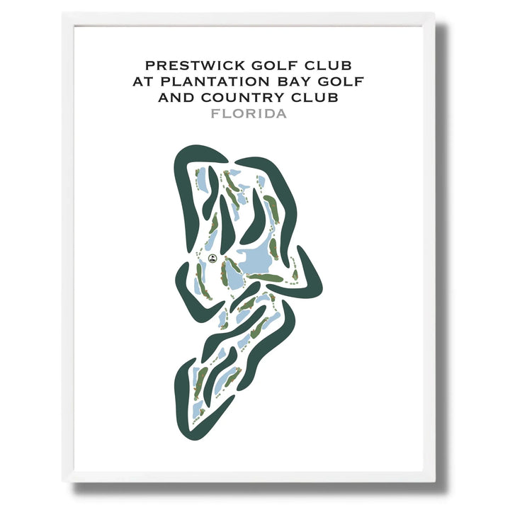 Prestwick Golf Club at Plantation Bay Golf & Country Club, Florida  - Printed Golf Courses