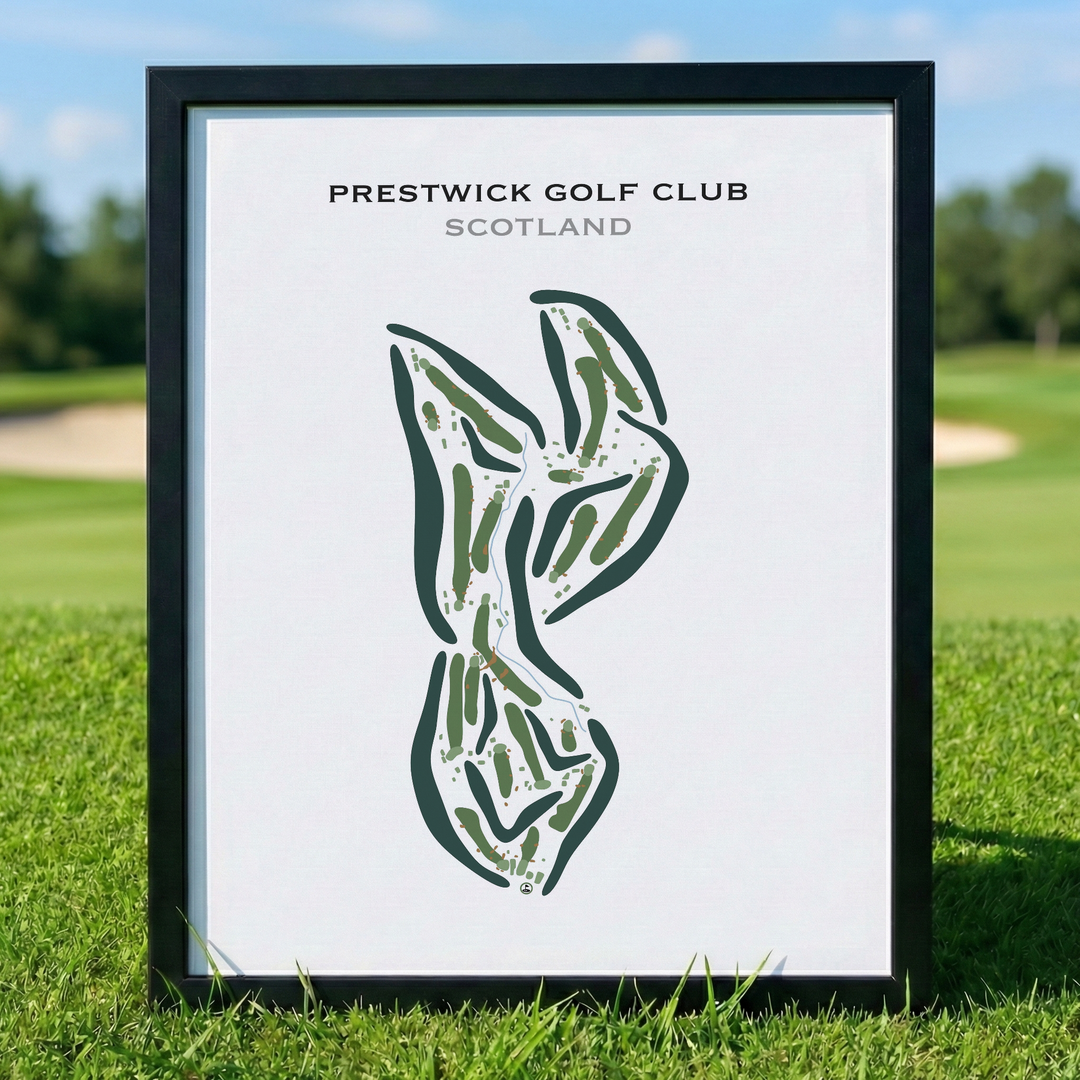 Prestwick Golf Club, Scotland - Printed Golf Courses