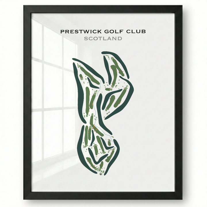 Prestwick Golf Club, Scotland - Printed Golf Courses