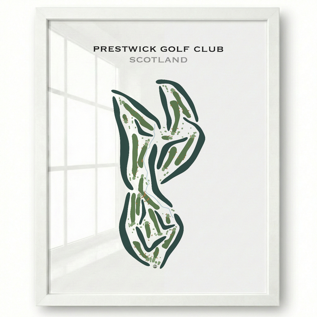 Prestwick Golf Club, Scotland - Printed Golf Courses