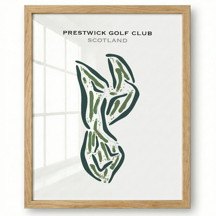 Prestwick Golf Club, Scotland - Printed Golf Courses