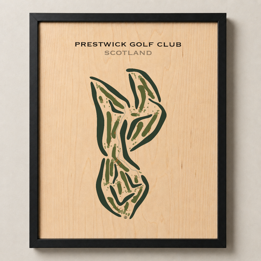 Prestwick Golf Club, Scotland - Printed Golf Courses