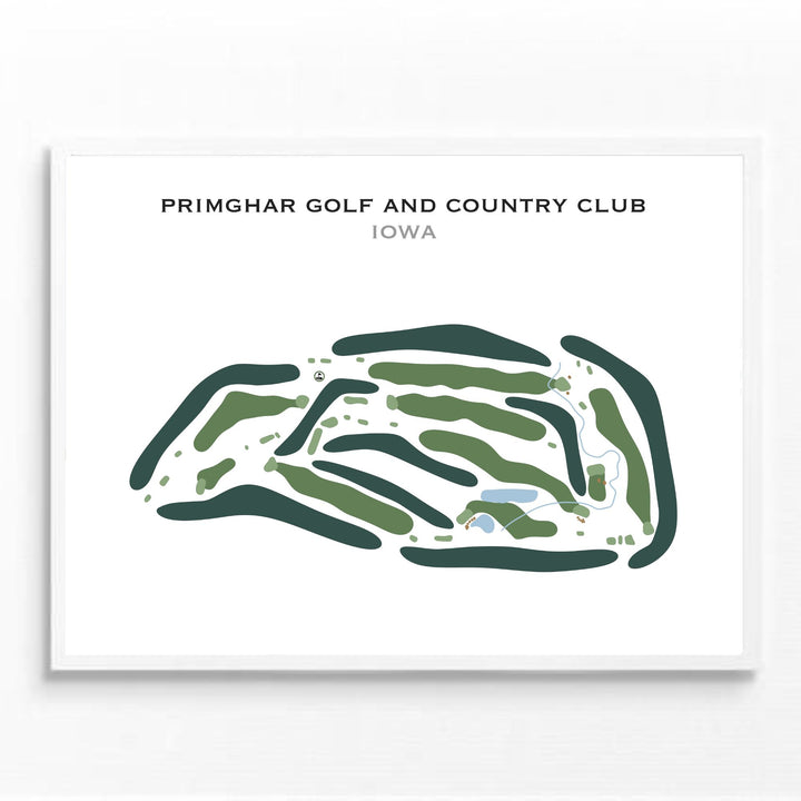 Primghar Golf and Country Club, Iowa - Printed Golf Courses