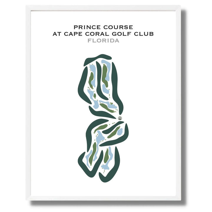 Prince Course at Cape Royal Golf Club, Florida  - Printed Golf Courses