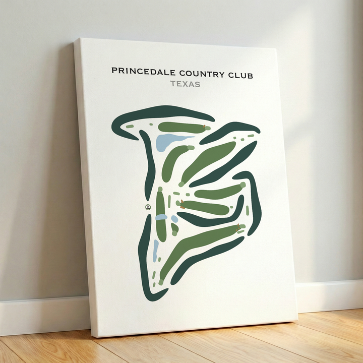 Princedale Country Club, Texas - Printed Golf Courses