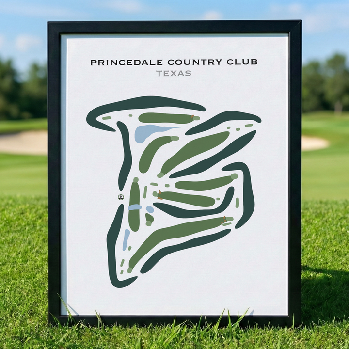 Princedale Country Club, Texas - Printed Golf Courses