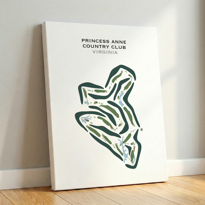 Princess Anne Country Club, Virginia - Printed Golf Courses