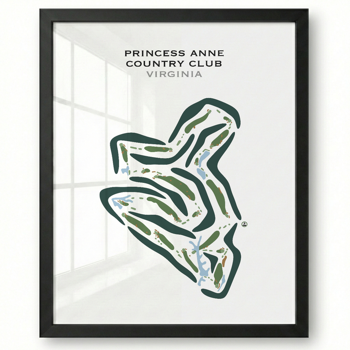 Princess Anne Country Club, Virginia - Printed Golf Courses