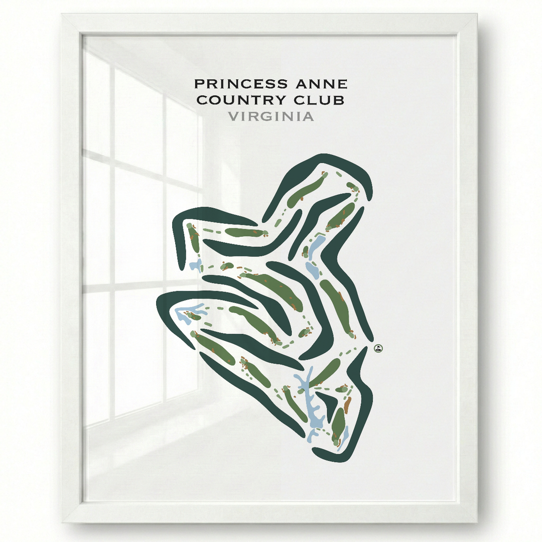 Princess Anne Country Club, Virginia - Printed Golf Courses