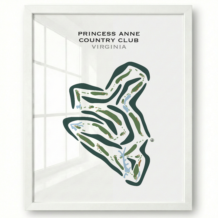 Princess Anne Country Club, Virginia - Printed Golf Courses