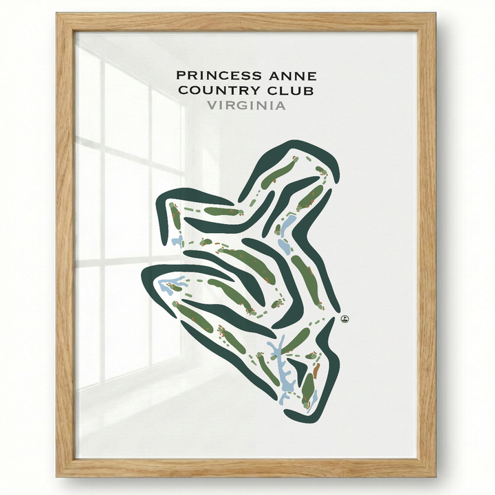 Princess Anne Country Club, Virginia - Printed Golf Courses