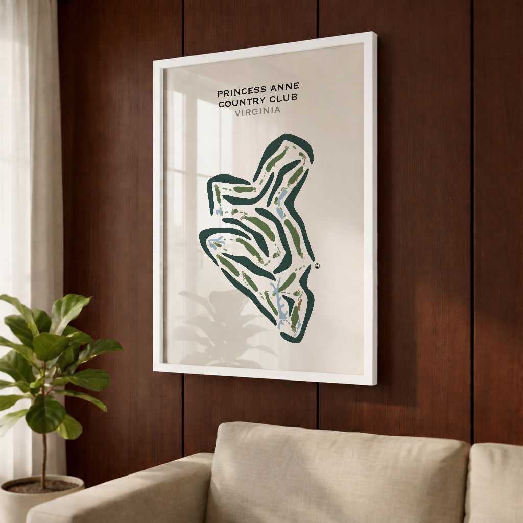 Princess Anne Country Club, Virginia - Printed Golf Courses