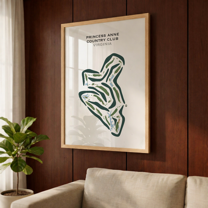 Princess Anne Country Club, Virginia - Printed Golf Courses