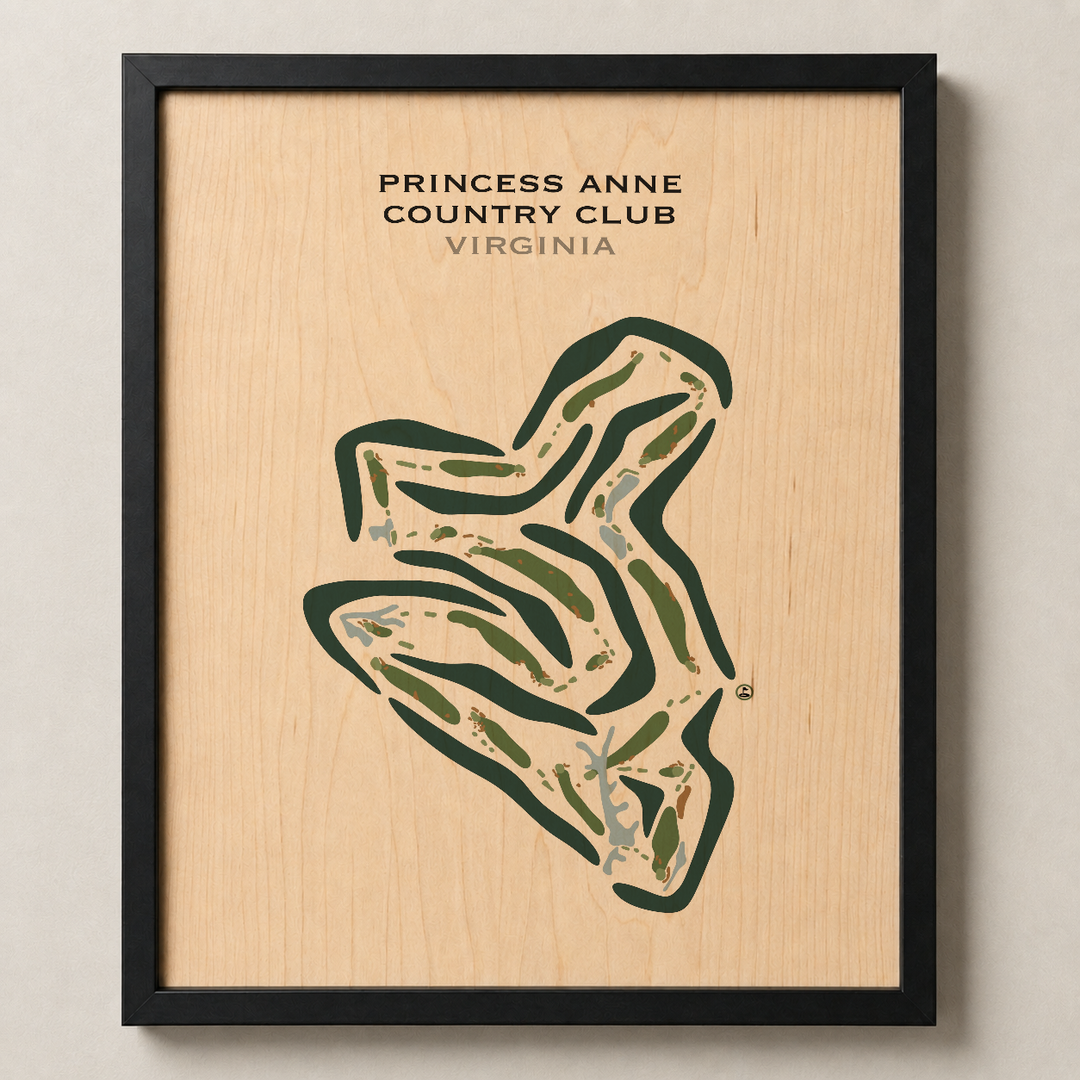 Princess Anne Country Club, Virginia - Printed Golf Courses