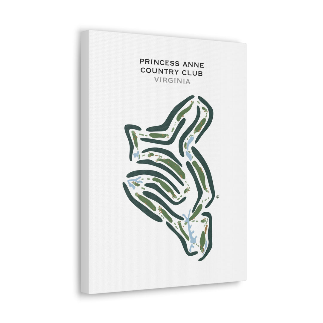 Princess Anne Country Club, Virginia - Printed Golf Courses