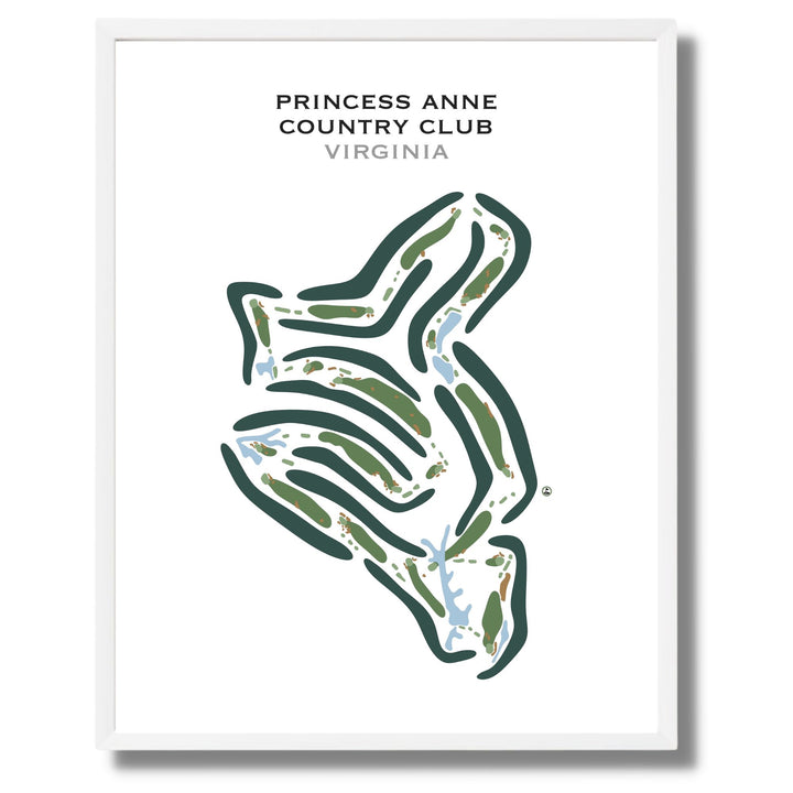 Princess Anne Country Club, Virginia - Printed Golf Courses