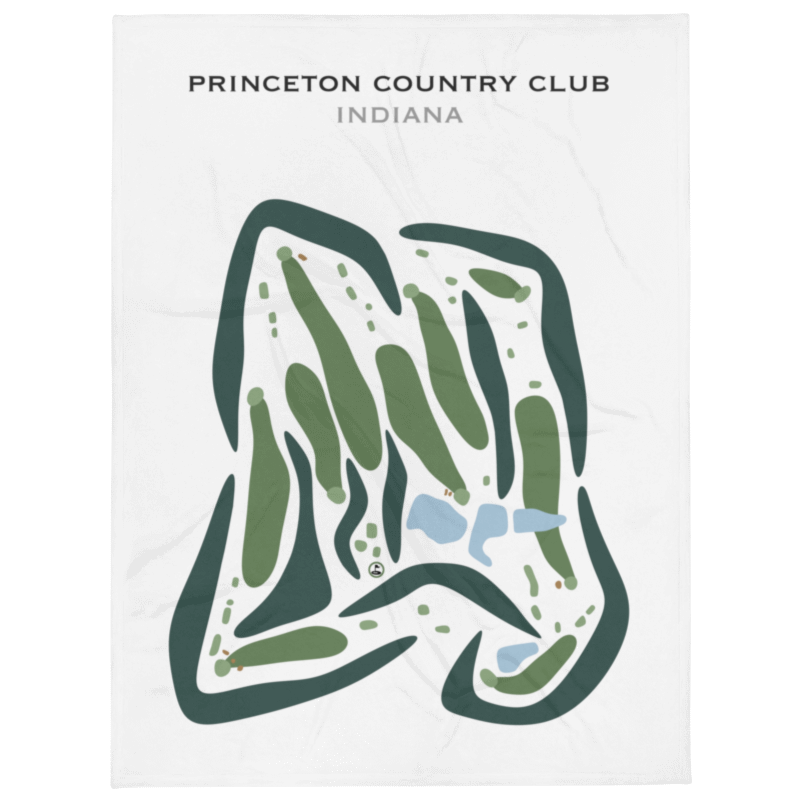 Princeton Country Club, Indiana - Printed Golf Courses