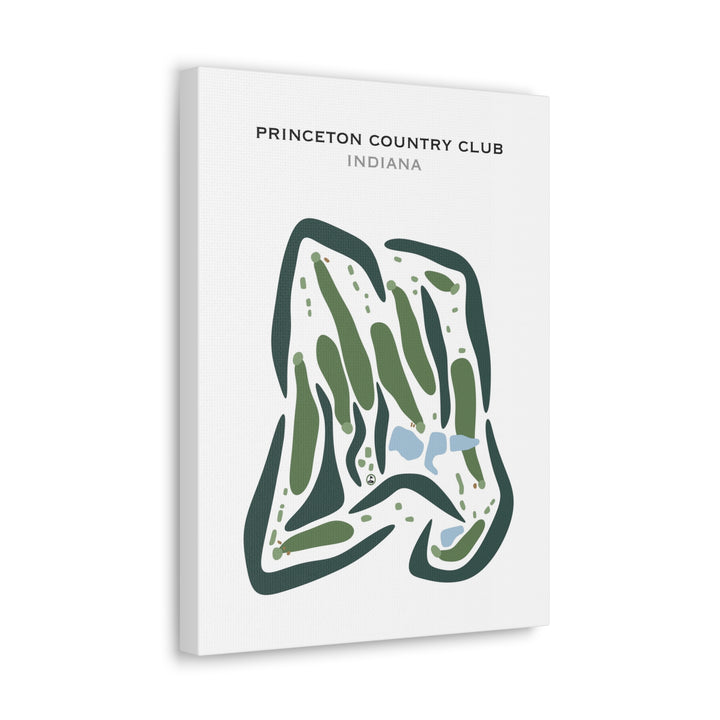 Princeton Country Club, Indiana - Printed Golf Courses