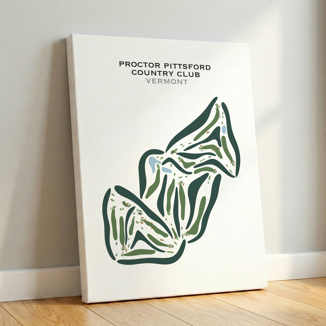 Proctor Pittsford Country Club, Vermont - Printed Golf Courses