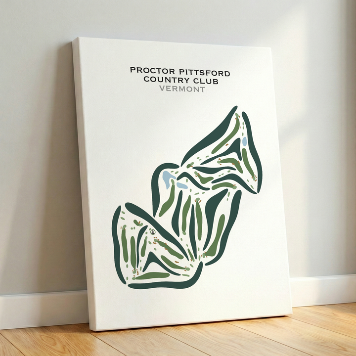 Proctor Pittsford Country Club, Vermont - Printed Golf Courses