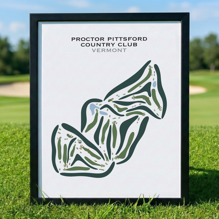 Proctor Pittsford Country Club, Vermont - Printed Golf Courses