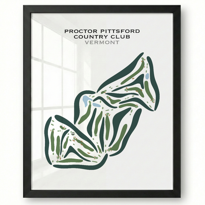 Proctor Pittsford Country Club, Vermont - Printed Golf Courses