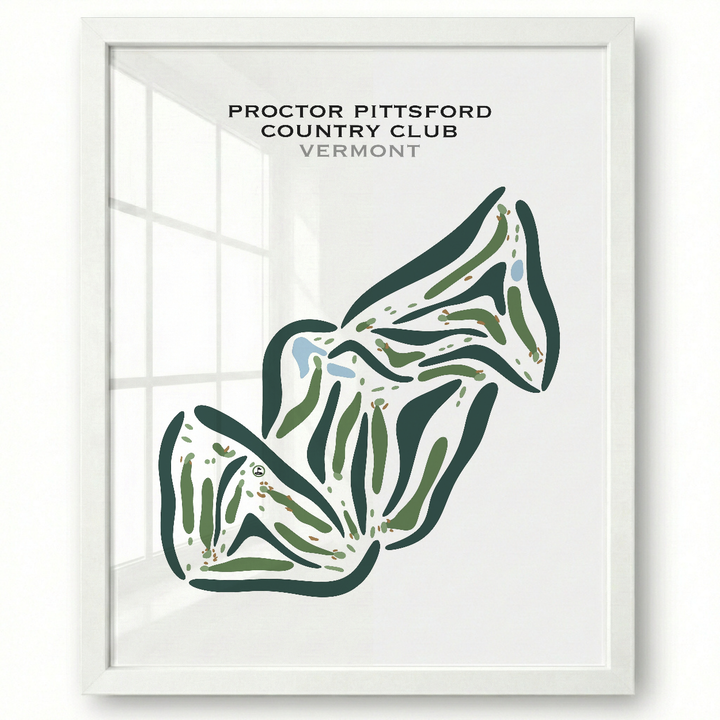 Proctor Pittsford Country Club, Vermont - Printed Golf Courses