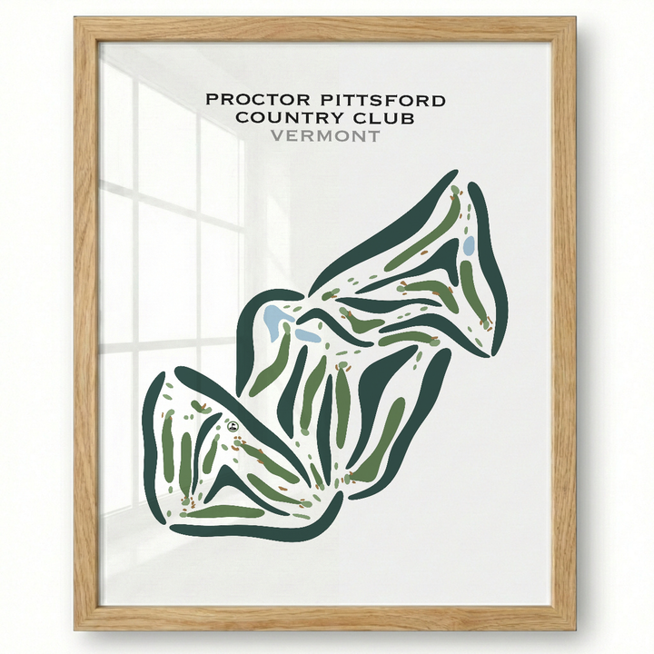 Proctor Pittsford Country Club, Vermont - Printed Golf Courses