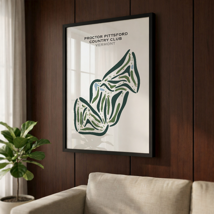 Proctor Pittsford Country Club, Vermont - Printed Golf Courses