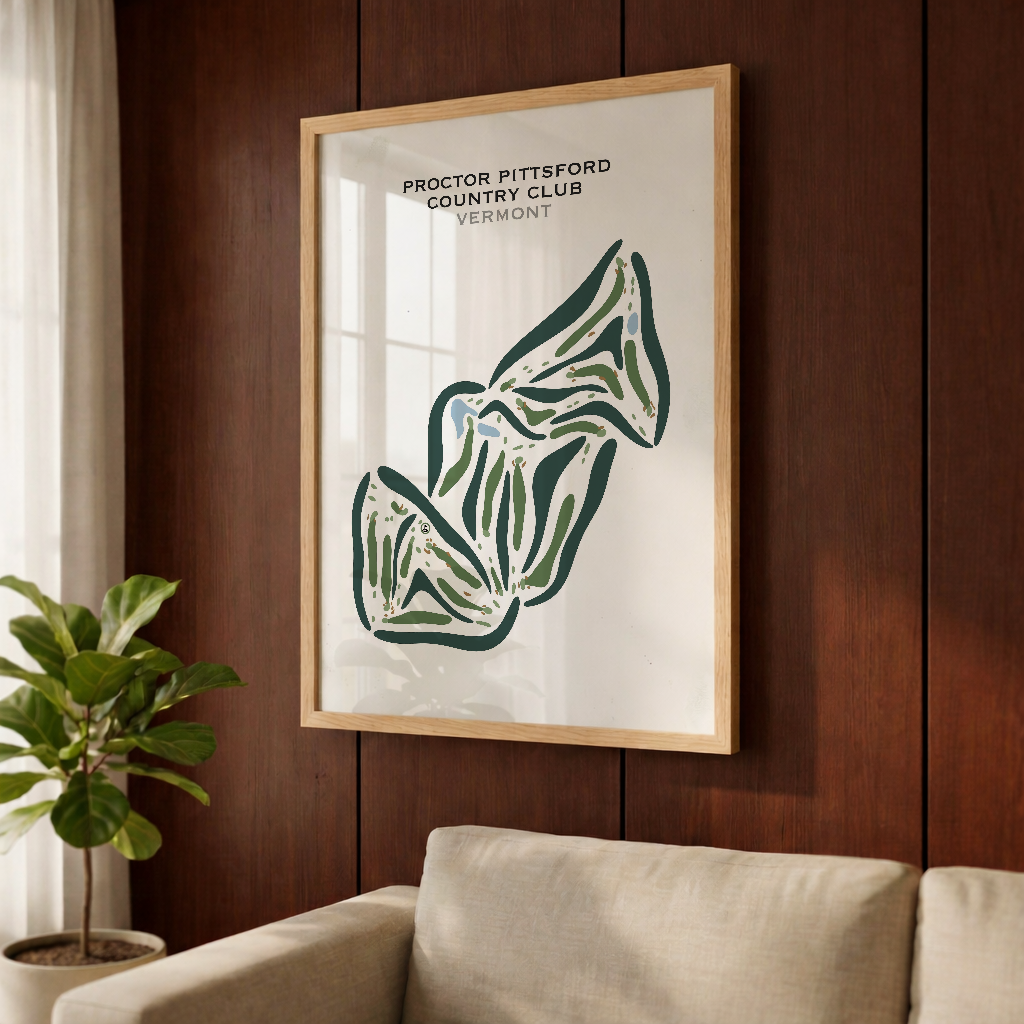 Proctor Pittsford Country Club, Vermont - Printed Golf Courses