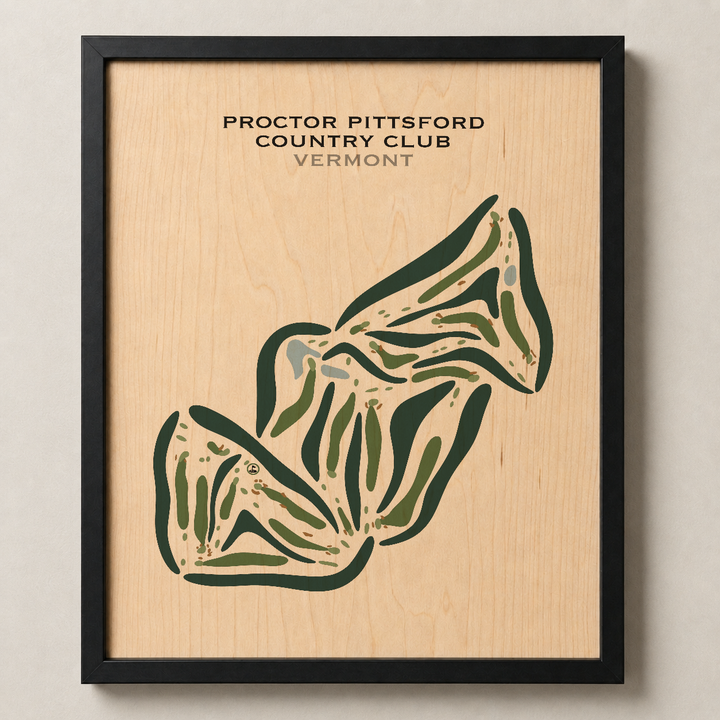 Proctor Pittsford Country Club, Vermont - Printed Golf Courses