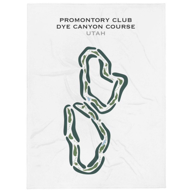 Promontory Club - Dye Canyon Golf Course, Utah - Printed Golf Courses